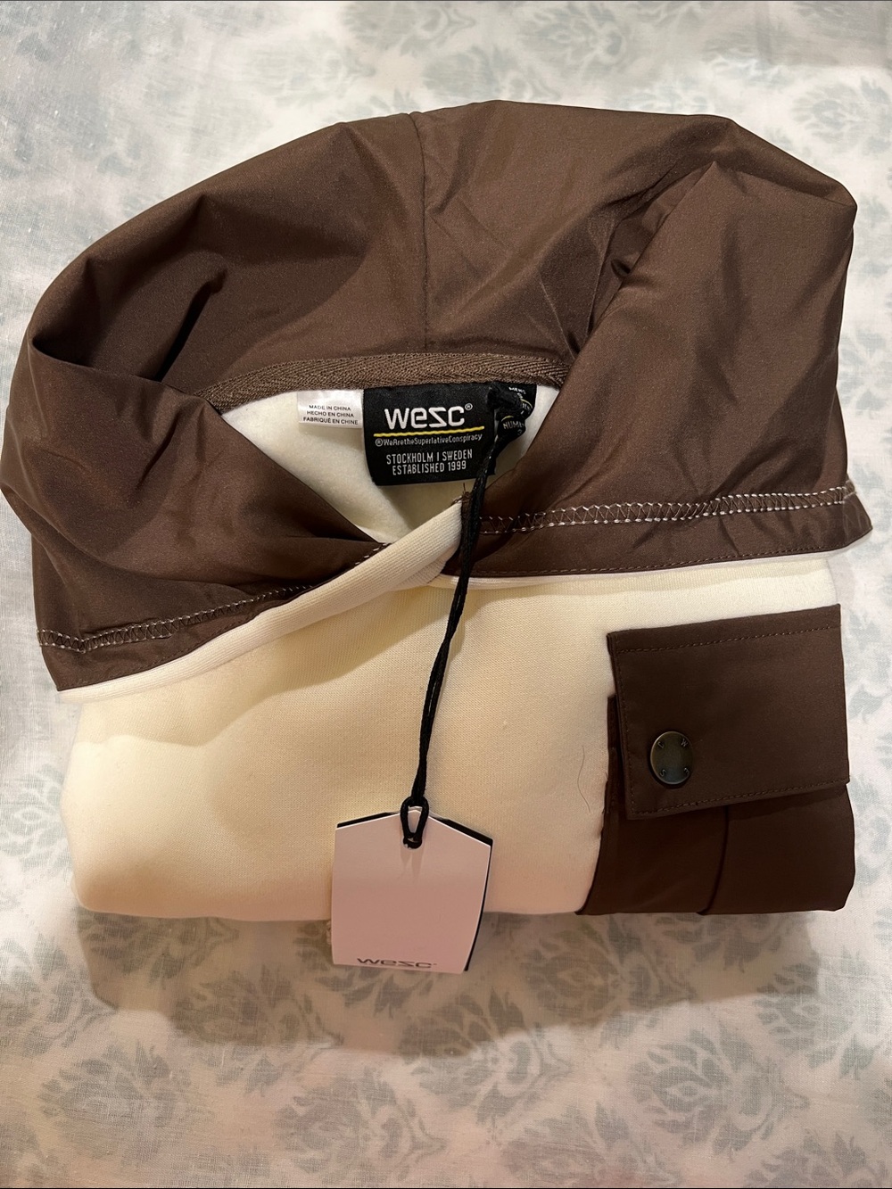 WESC Unisex 90s Mike Utility Color Block Jacket